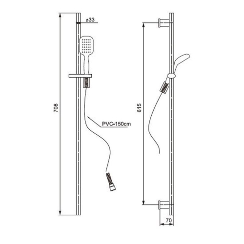 Душевой гарнитур Paini Siena SICR121 фото 3