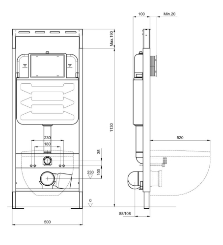 Инсталляция Aquatek Easy Fix 50+звукоизоляционная прокладка фото 3