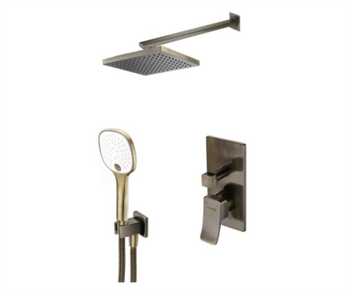Встроенный смеситель для ванны на 2 положения Wasserkraft A16040 (душевой комплект) бронза