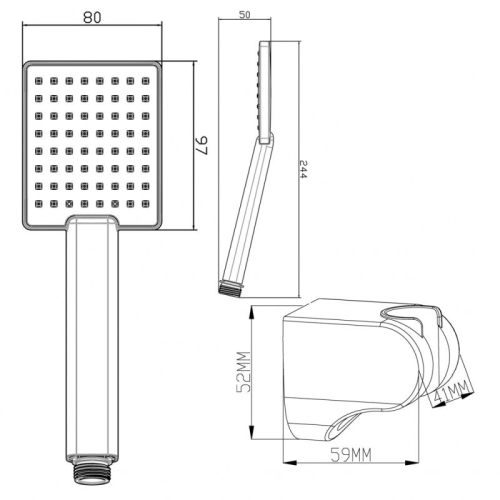 Набор душевой Swedbe Hermes 5136B фото 2