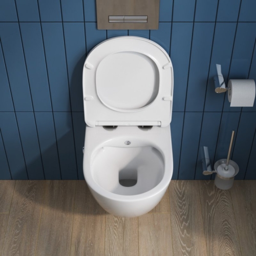 Унитаз подвесной с функцией биде Belbagno Uno безободковый, сиденье микролифт фото 12