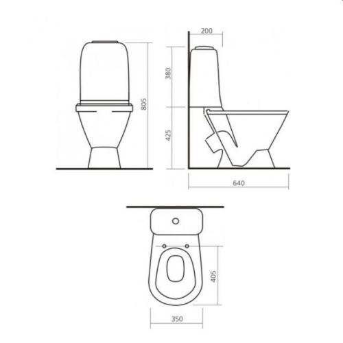 Компакт Sanita Самарский с сиденьем полипропилен фото 3