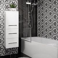 Шкаф-колонна Opadiris Арабеско 35 подвесной белый