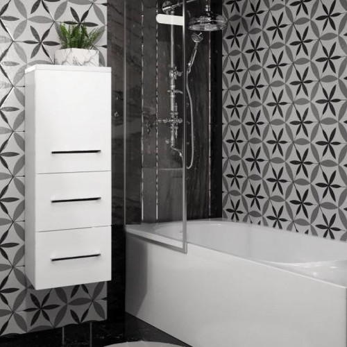 Шкаф-колонна Opadiris Арабеско 35 подвесной белый Шкаф-колонна Opadiris Арабеско 35 подвесной белый