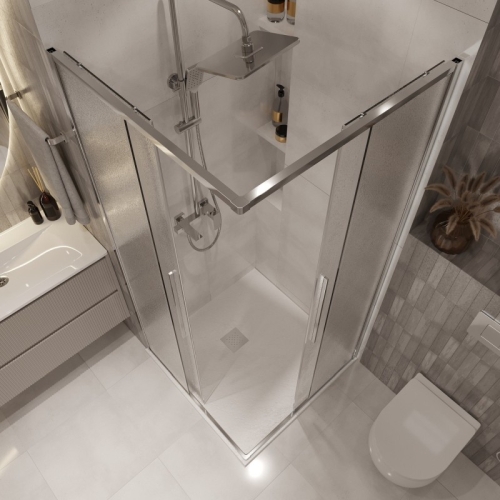 Душевое ограждение Niagara Нова/Nova NG-3622-34 80*80,стекло шиншилла фото 5 Душевое ограждение Niagara Нова/Nova NG-3622-34 80*80,стекло шиншилла фото 5