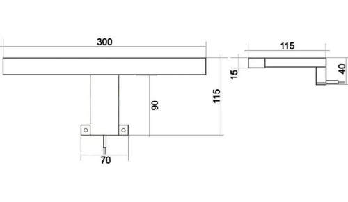 Светильник LED Fagus 220В 5,6Вт хром  фото 3