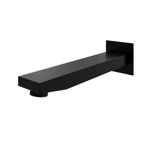 Настенный излив для ванны Wasserkraft Abens A220 черный Soft-touch