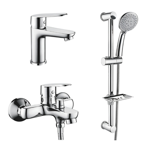 Комплект смесителей для ванны Ledeme L9030 хром