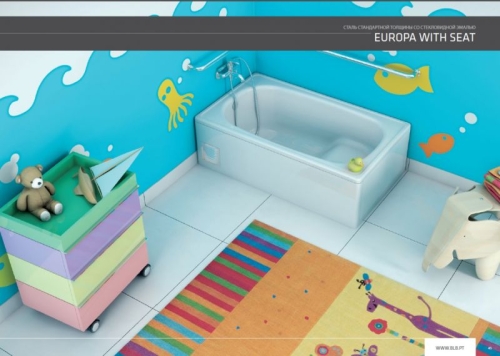 Стальная ванна BLB Europa 105, 120*70 2,5мм сидячая фото 5 Стальная ванна BLB Europa 105, 120*70 2,5мм сидячая фото 5