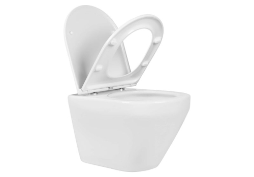 Унитаз подвесной безободковый Aquatek Лея AQ1199T-00 сиденье с м/л, смыв Торнадо фото 5