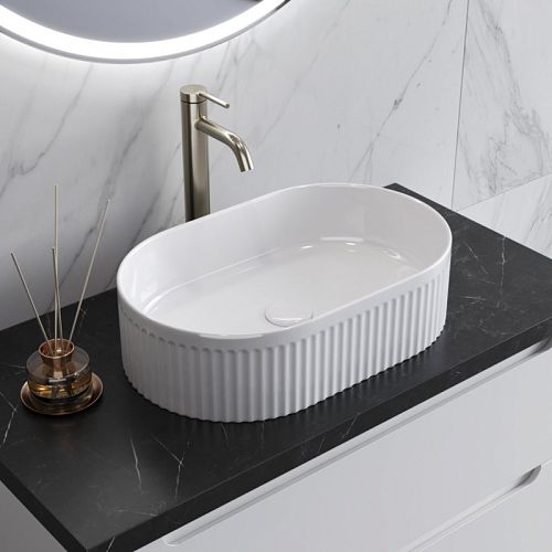 Раковина накладная Belbagno BB1497 490х310х130 мм, белая