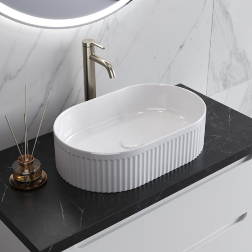 Раковина накладная Belbagno BB1497 490х310х130 мм, белая