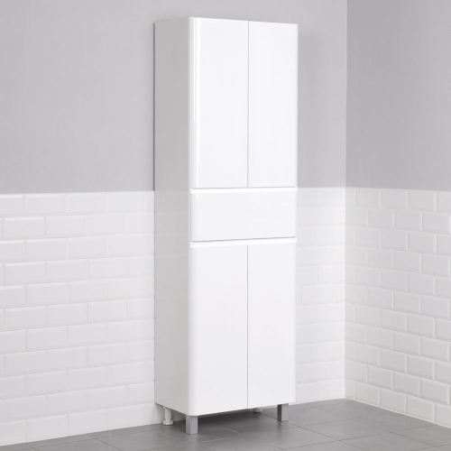 Пенал напольный Итана Roberto 60, белый фото 5