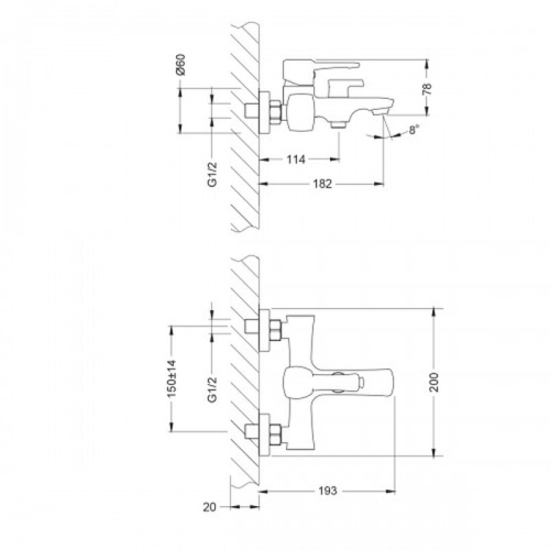 Смеситель для ванны Lemark Evitta LM0514C хром фото 2