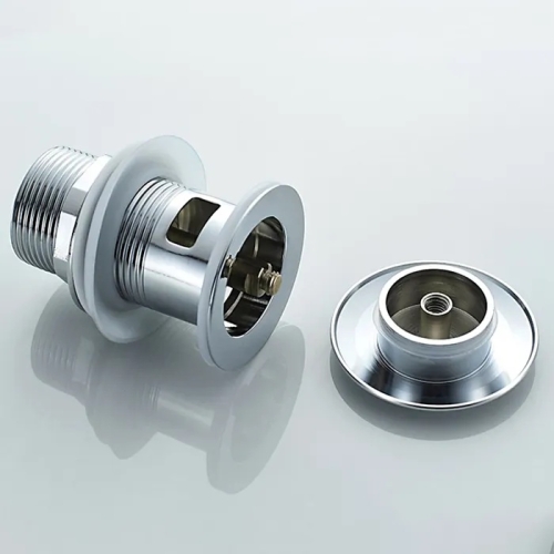 Донный клапан с переливом Ledeme L65-2 хром фото 5