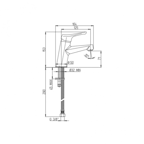 Смеситель для раковины Paini Bios 05CR205LMKM хром фото 4
