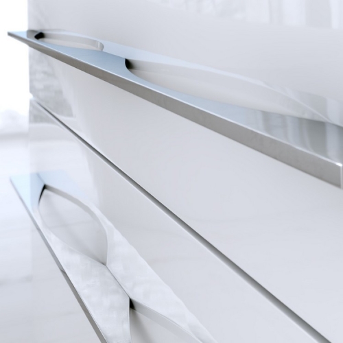 Тумба с умывальником Aqwella Milan 80, 100 напольная белая  фото 6