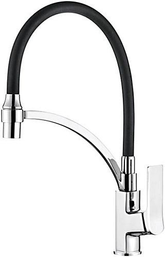 Смеситель с гибким изливом для кухни Ledeme L4075-2 хром