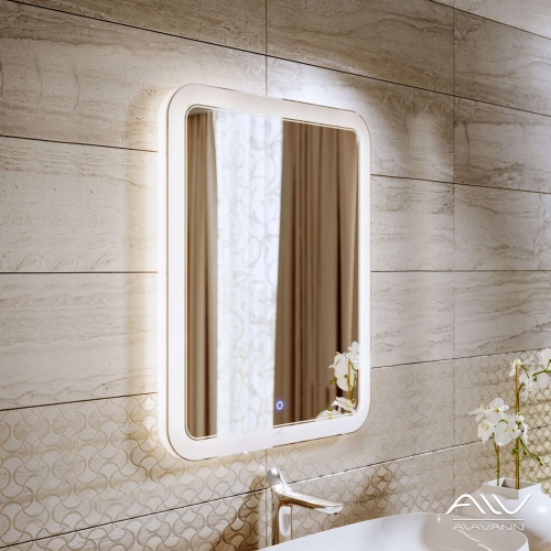 Зеркало с подсветкой Alavann Vanda Lux 60, 70, 80, 90, 100*80 антизапотевание фото 2