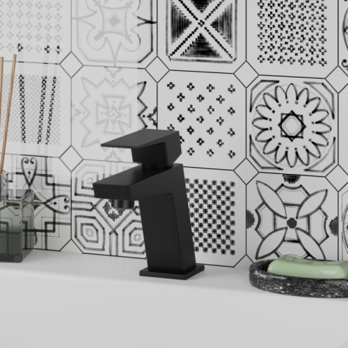 Смеситель для раковины Paini Torre 98YO205 черный фото 2