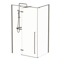 Душевое ограждение Mirsant Vog Grey 120*90