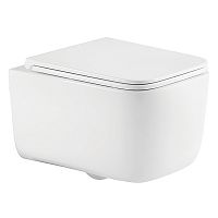 Унитаз подвесной безободковый Azario Бацио AZ-5103T-WHT, смыв Торнадо