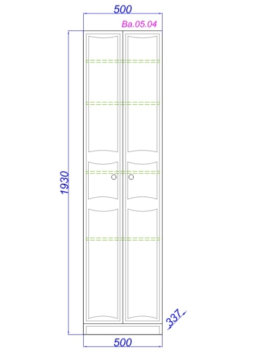 Пенал Aqwella Барселона 50 напольный фото 2