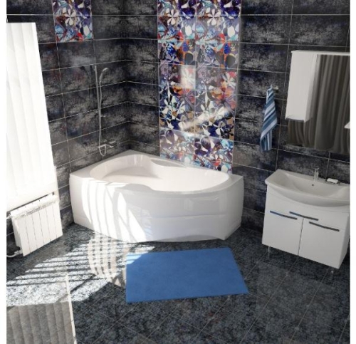 Ванна акриловая Mirsant Ливадия 160*100 фото 4