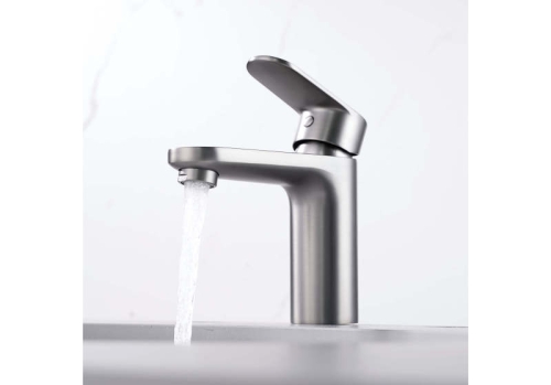 Смеситель для раковины Aquatek Ника AQ1810BGM, оружейная сталь фото 5