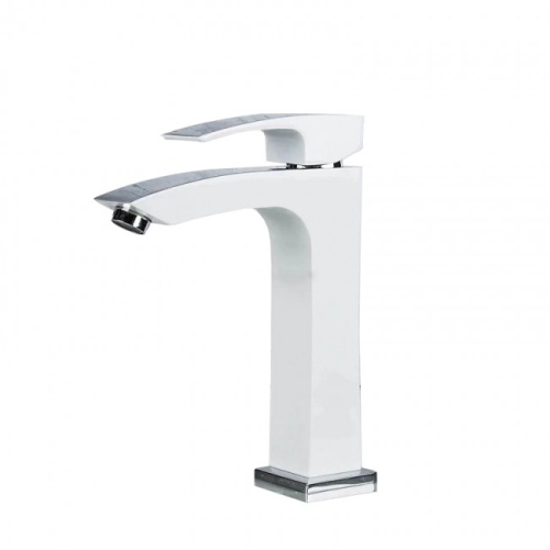 Смеситель средний для раковины Gappo Jacob G1007-78 белый/хром