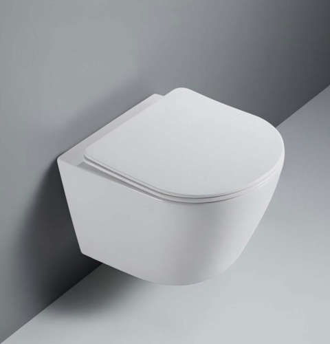 Унитаз подвесной безободковый Aquatek Либерти AQ1999T-00, сиденье с м/л смыв Tornado фото 3