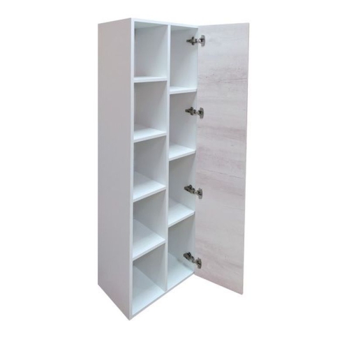 Шкаф-колонна Comforty Прага-45 дуб белый фото 6