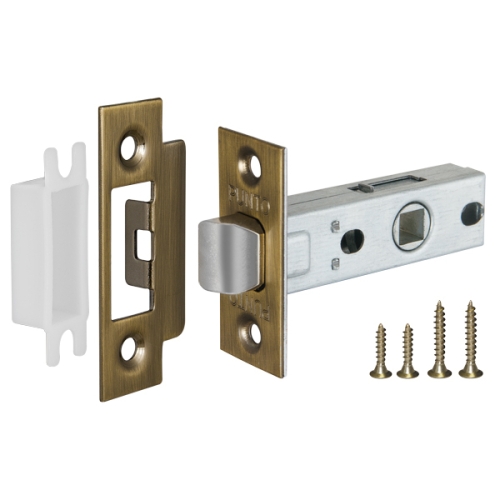 Защелка Punto врезная L45-8 ABG Зеленая бронза (металл язычок)