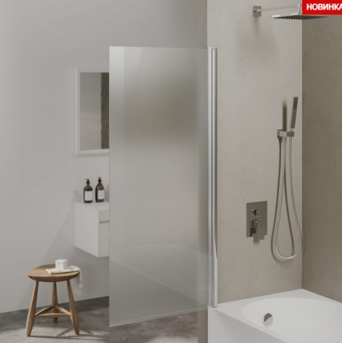 Шторка для ванны Berges River S 80, 90 стекло матовое фото 2