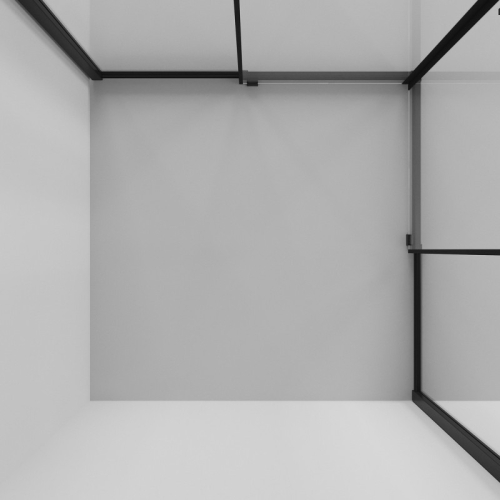 Душевое ограждение Niagara Нова/Nova NG-6822(6823, 6824)-34ВLACK 80*80,90*90, 100*100 стекло прозрачное фото 8