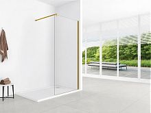 Душевая перегородка Loranto Walk-in CS-W04G 90, 100, 120*200 профиль золото