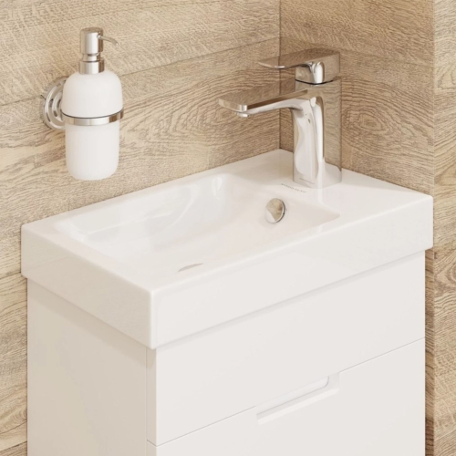 Тумба с умывальником Мирсант Soho Quadro 40 напольная фото 4