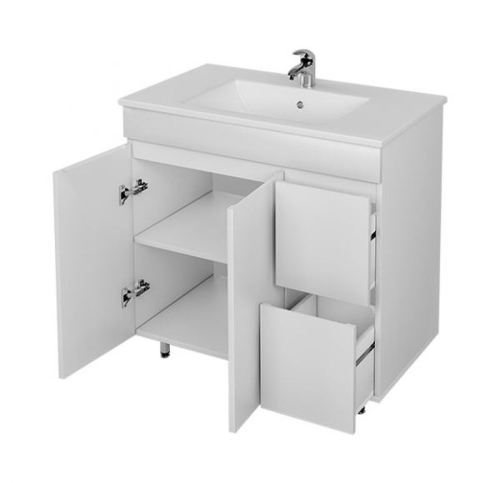 Тумба с раковиной Мирсант NEXT 80, 90, 100 напольная фото 3