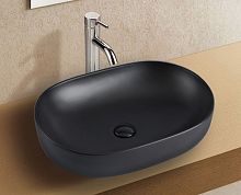 Раковина накладная Azario AZ-2196MDH 600*415*135 мм, темно-серый матовый