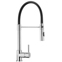 Смеситель для кухни Paini Cox гибкий излив черный