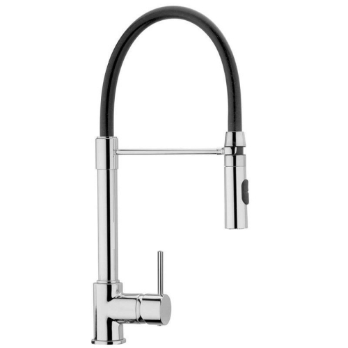 Смеситель для кухни Paini Cox гибкий излив черный