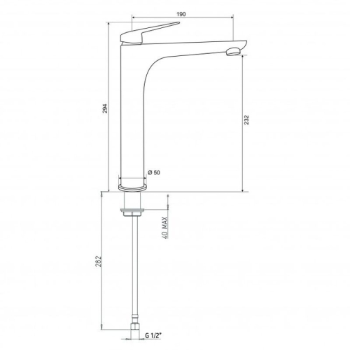 Смеситель для раковины Paini Laguna LACR205LL высокий хром фото 4