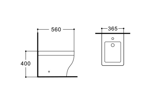Биде напольное Aquatek Амадео AQ1264-00 фото 4