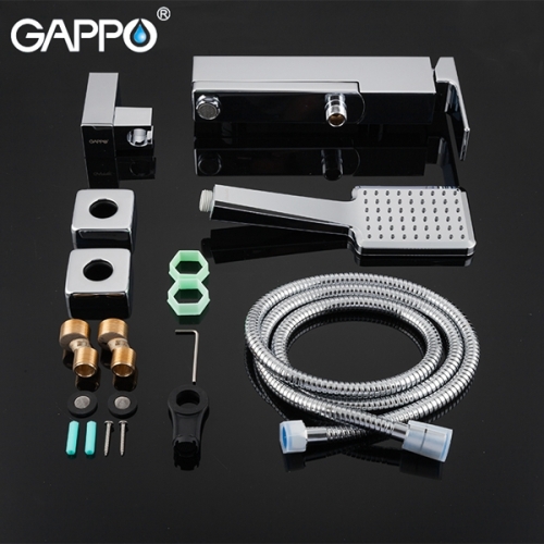 Смеситель для ванны Gappo Futura G3218 хром (с лейкой и шлангом) фото 6