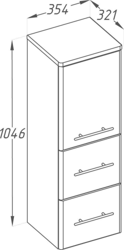 Шкаф-колонна Opadiris Арабеско 35 подвесной белый фото 2 Шкаф-колонна Opadiris Арабеско 35 подвесной белый фото 2