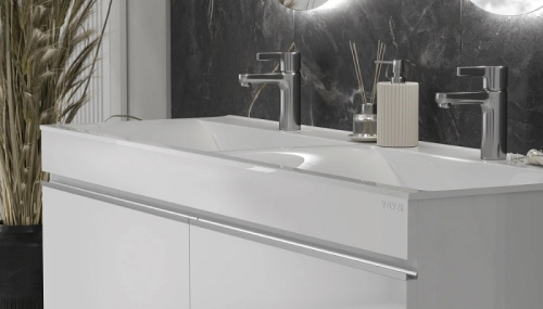 Тумба с умывальником Velvex Pulsus 140 белая фото 6