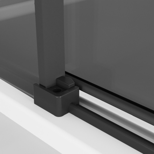 Душевое ограждение Niagara Нова/Nova NG-2830-34BLACK 100*100,стекло тонированное фото 7