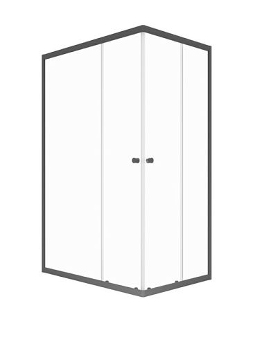 Душевое ограждение Triton Вента-Графит 120*80, 120*90 прозрачное стекло