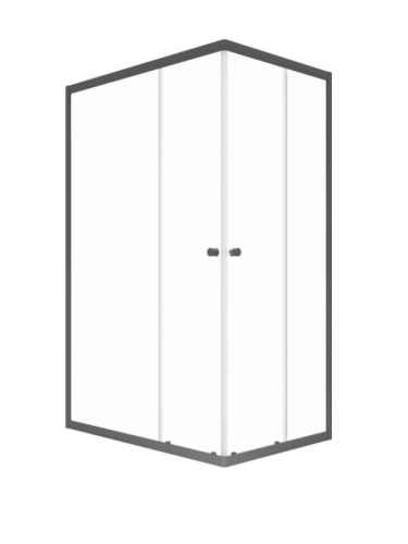 Душевое ограждение Triton Вента-Графит 120*80, 120*90 прозрачное стекло