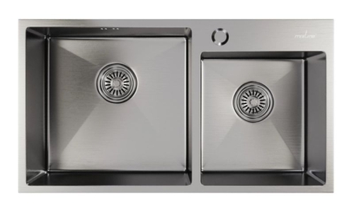 Мойка кухонная MIXLINE PRO 72*40 нерж сталь 3 мм сатин